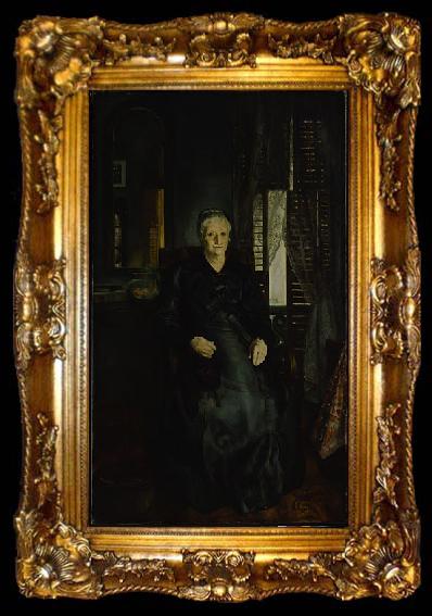 framed  George Wesley Bellows My Mother, ta009-2